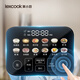 LEXCOOK Micro-prensura Onchadora de arroz de doble gas para el hogar Pequeño 3L Smart Touch Pantavera Reserva Vapor y cocción Sopa Integrada de arroz multifunción Cocina de arroz White 4L TM701 (buque insignia de alto voltaje)