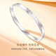 CRD Ke Laidi Spot Sparkling PT950 Broken Ice Platinum Bracelet Intertwined Ring Bracelet Gift for Girl 25.30g-54MM