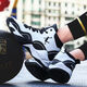 
Zhijie Children's basketball shoes summer venom James basketball shoes rubbing sound non-slip wear-resistant lightweight breathable high-top men's boy's mandarin duck sneakers 695 black and yellow + socks 34 standard size