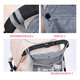 Kinderwagen Hanging Bag Aufbewahrung Baby Hanging Bag Multifunktion Universal Cart Aufbewahrungstasche Aufbewahrung Beutel Großer Kapazität Schwarzer Hangsack + 2 leistungsstarke Haken