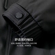 Shanshan jacket men's autumn and winter quilted thickened warm windproof stand collar business casual comfortable skin-friendly pocket jacket
