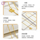 Feixiangge bag 18k gold color necklace women's clavicle chain color gold pigment chain O-shaped chain versatile gift for girlfriend's birthday 18K gold O-shaped chain M buckle