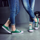 Lorenbon Tolevas Chaussures pour hommes et femmes couples chaussures pour hommes en printemps et en été des chaussures décontractées pour hommes pour chaussures pour les étudiants en seme doux respirant [Traitement de taille de rupture] 6625 Green 35 Style pour femmes (taille normale des chaussures de sport)