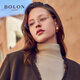BOLON暴龙眼镜架无框蝶形光学镜β钛近视眼镜框女可配度数BT1592 B30-玫瑰金