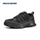 Skechers men's outdoor casual shoes urban travel hiking shoes non-slip air cushion sports hiking shoes BBK all black 42