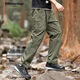 MMOPTOP outdoor workwear assault pants autumn and winter men's loose breathable street sports casual pants 2409 military green 2XL