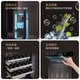 Vinocave red wine cabinet constant temperature compressor air-cooled ultra-thin refrigerator independent white wine grape display cabinet glass storage refrigerator JC-266B constant temperature air-cooled-dual temperature model-84 bottles