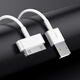 科同光苹果4s充电线iPhone4四手机数据线ipad2/3平板iPod老款宽口a1395一代 1416 A1430 A1396白色一米 【1条装】苹果4/4s/ipad1/2/3