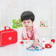 Muwan Shijia Little Doctor Juguete Toy Nurse Inyección infantil jugando a la casa de la casa y una niña Tocando estetoscopio de juguete para bebés mejor set de doctor