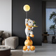 Jizhao Internet celebrity violent bear persimmon persimmon Ruyi large TV cabinet next to the living room floor-standing ornaments large Bluetooth audio practical orange persimmon persimmon Ruyi bear moon lamp style 150CM