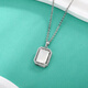 Yuan Shengfu's new PT950 fashionable honeycomb square brand platinum pendant, sparkling platinum pendant, versatile style, 4.69 grams