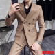 Blazer de doble pecho de rotación oral de la primavera y otoño de la primavera y el otoño British Business Single-Western tender