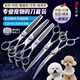 Blackbird pet scissors professional set straight cut curved scissors fish bone scissors fluffy scissors pink diamond beautician pet shop use 7.5 straight 7.5 curved 6.5 teeth 6.75 fluffy 6.75 fish bone