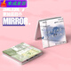 Schöne Persönlichkeit Handgepäcker kleiner Mirror Schüler doppelseitiger Spiegel falten süßes Make-up Mirror Girl Make-up Spiegel Handheld Ins D761 Immer warm