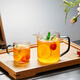 Mesni teacup glass teacup with spout teapot tea water separation cup flower teacup kung fu tea set