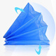 Zhenyou (Grsaed) folding fish drying net 50CM three-layer sun drying cage insect-proof and fly-proof cage for drying household vegetables and drying goods drying net rack