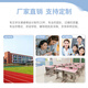 晶霄 儿童课桌椅培训辅导班书桌家用学习桌椅学生写字桌椅套装可升降 【旗舰款】 双柱课桌+椅 深灰色