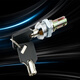 Yarman -Dateischrankverbindung Schrankschublade Schloss Tool Box Lock Core Mailbox Schloss Turn Zungensperrung Eisenschrank -Sperrkartentyp 9902 [Metall] Kupferschlüssel