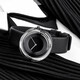 ISSEY Miyake Watch Men's 39 mm Negro de cuero Corcha de cuero pareja Fashion Quartz Casual Women's Watch Yoshioka Naruhito Nyah002y