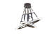 Opple Star Ring LED LED Kronleuchter Wohnzimmer Jingxiao Star Diamond Light Luxus modernes einfaches Restaurant Rundes Hanging Line Light Star Ring MZD1585+ Vier-Ring-Segment Control Warm White Light