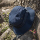 5.11 (Serie táctica) Al aire libre Benny Hat Fisherman's Wat 511 Protección solar Viaje Sol Gat de borde redondo Sombrero plegable 89422 Azul 724 [89422] M (circunferencia de la cabeza 54-57cm)