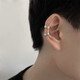 Bo Naling non-pierced ear clip niche design ear buckle men's ear bone clip National Day travel fake earrings for men earrings men's ear bone clip main picture 4-piece set