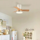 
Weather vane modern simple children's room fan light bedroom ceiling fan light frequency converter electric fan chandelier silent household integrated light fan frequency converter 32-679B black ceiling-deep wood grain light change remote control