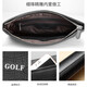 Golf (GOLF) top layer cowhide men's handbag multiple card handbags crocodile pattern large capacity envelope hand grab bag and give boyfriend gift