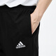 阿迪达斯 （adidas）男裤子 24新款跑步训练运动裤舒适透气防风裤针织卫裤休闲长裤 GK9222/经典黑-直筒/刺绣logo M 175/82