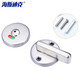 Hasdick Beijing Warehouse Distribution Public Bathroom Partition Accessories Stainless Steel Flat Stacking Door Lock Round Toilet Lock with Unattended Indicator Lock HKSY-44 Type A 201 Stainless Steel Flat Door Lock