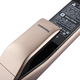 三星（SAMSUNG）电子锁原装进口智能锁家用防盗门指纹锁全自动推拉式密码锁DP728 DP728流光银（外开门）