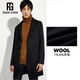 RIVERSTONE [Special Clear] Liushi Men's Wear Men's Wool Coat Autumn and Winter Korean Style All-match Jacket Men's Black M
