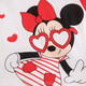 Disney children's clothing children's short-sleeved T-shirt Disney baby round neck top Girls glasses Minnie 212S1502 3 years old/height 100cm