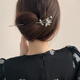 Mr. Ouyang's updo hairpin for women, ancient style hairpin, simple modern design, new Chinese lotus hairpin, silver lotus root