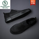 Specht 2025 Herbst Herumn neue Männerschuhe Casual Board Schuhe Trendy Schuhe Lazy Schuhe Ein Fuß Leinwand Schuhe Mesh Schuhe Herrenweicher Sohle vielseitig SS9866 Full Black 39
