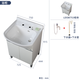 TOTO浴室柜LDSW753W家用卫生间陶瓷一体盆抽拉龙头多功能储物柜(06-D) 台盆柜【裸柜 含原装下水、S弯】