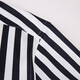 Talentueuse Yijia Black and White Vertical Stripe Stripe Men's Men's British Men's Fashion Casual Elastic Cotton Coton Trending Anti-Warming Stripes bleues cachées 5009 40 / L / 175