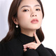 Qlady simple imitation pearl earrings for women niche temperament high-end earrings 2025 new silver needle earrings birthday gift