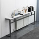 Jiyi Mufang Radiator Storage Rack Sofa Back Storage Rack Heating Shelf Heating Table Radiator Covering Table Long Strip 160-width 20-height 80cm White marble-patterned white legs