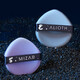 Double-sided dual-effect air cushion puff for wet and dry use, powder-free sponge, makeup-setting powder cake, loose powder, conformable makeup liquid foundation, 5 random colors [boxed] 5 pcs