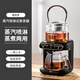 WEIQIWUDE teapot black tea teapot spray steaming teapot fully automatic water filling thickened glass scented tea health pot electric boiling water electric teapot 316 material black 0.6L