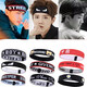 Meifuren Sports Sweet-Sweating Hairbing Hair Basketball Dadball Dadvom Basketball Running Tossress Sweet Turban Carta para mujeres Accesorios para el cabello Anti-Perspiration Head Band China Red-4cm
