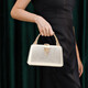 Sephoron Fashion Dinner Dress Hand-held Small Bag Feminine 2024 New Banquet Clutch Celebrity Handbag for Mobile Phone Champagne Color