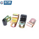 Guwanji iron galvanized single tube clamp Q686F4 dip plastic R-type spring oil pipe clamp line card fixing wire metal clamp fastener collection iron color zinc D8 (dip plastic) [20 pieces]
