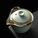 Dongmingtang Ru kiln hand holding pot anti-scalding ceramic teapot single pot large capacity kung fu tea set teacup set teapot for home use Ru kiln hand holding pot (single pot 1) simple package 270ml