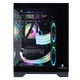 Wanjia Gu Yongzhi Schwarz Keine A-Säule + Prism RGB Sechs Lüfter + Fantasy 360 Wasserkühlung Sea View Room Case Desktop-Computer Hauptgehäuse M-ATX Motherboard/360 Wasserkühlung
