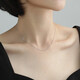 Ming brand jewelry platinum PT950 side chain simple clavicle chain necklace BFR0123 about 42+3 cm about 2.77 grams