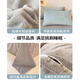 Nanjiren milk velvet bed four-piece set autumn and winter thickened double-sided coral velvet quilt cover single quilt cover sheet style three-piece set baby blue + light gray soft and waxy milk velvet 1.8m bed sheet style four-piece set - quilt cover 200x230cm