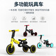 uonibaby品牌授权儿童三轮车脚踏车1-3-6岁宝宝儿童车遛娃神器平衡车手推 25款巴洛克黄(适高68-128cm)速发 升级版