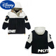 Disney (Disney) Boys Autumn and Winter Jackets 2025 New Children's Mid-Length Windbreaker Casual and Fashionable Velvet Thickened Big Children's Cotton Clothes Blue New Windbreaker Plus Velvet Thickened 160 Recommended Height Around 145-155 cm